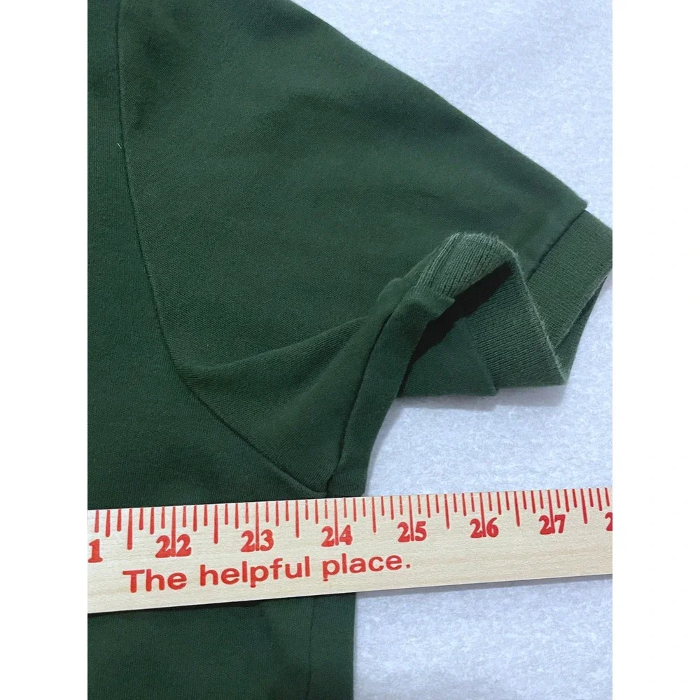 Ralph Lauren Green Cotton Polo Red Pony Mens Shirt XL